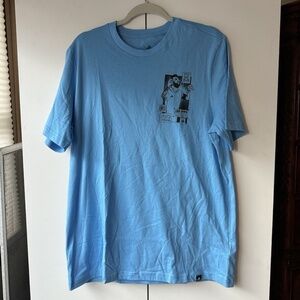 Adidas Messi Icon Graphic Short Sleeve T-Shirt Blue Mens Sz Large JJ1415 NEW